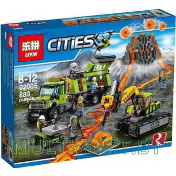 Конструктор Lepin 02005 База исследователей вулканов (889 деталей)